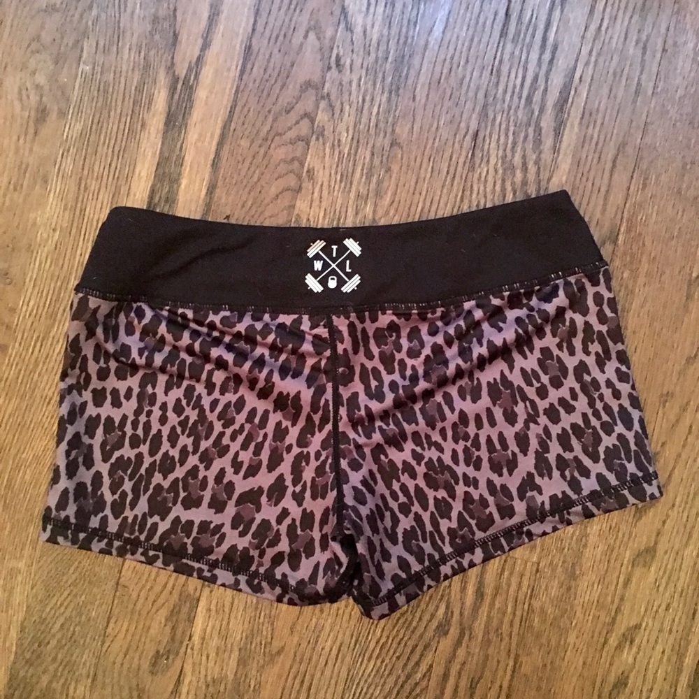 The Wod Life balance shorts, women, leopard, L